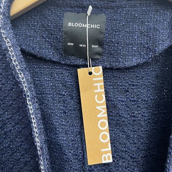 BloomChic Open Front Tweed Blazer - Picture 4 of 5